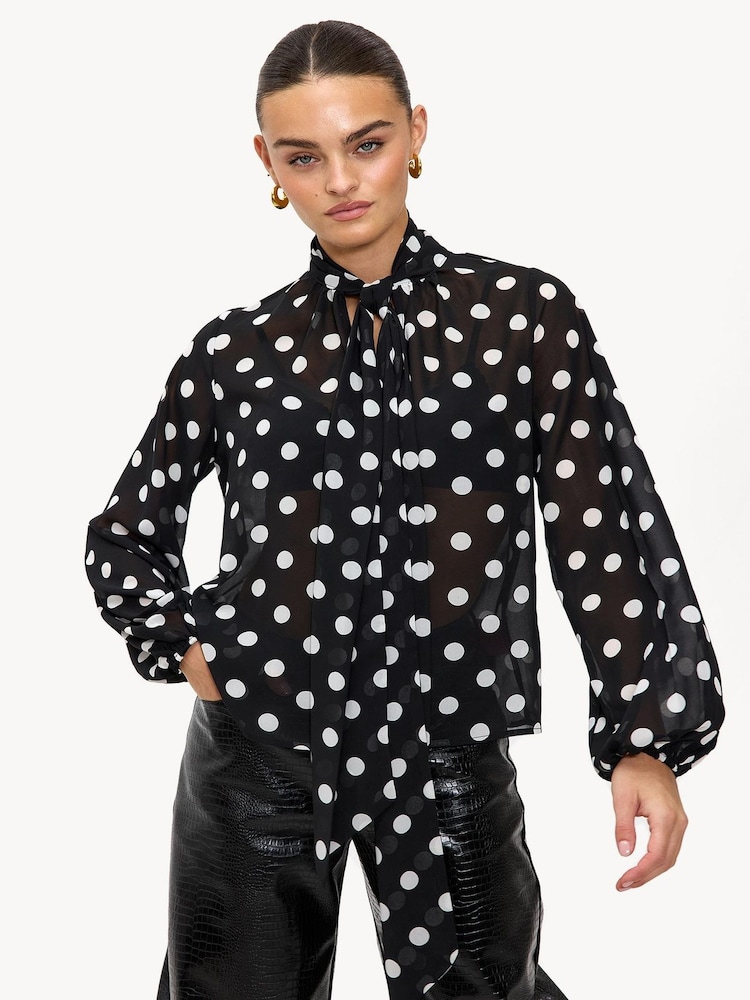 LOAVIES Gingerbread Wishes Button Black Blouse - Image 1 of 5 LOAVIES Gingerbread Wishes Button Black Blouse - Image 1 of 5