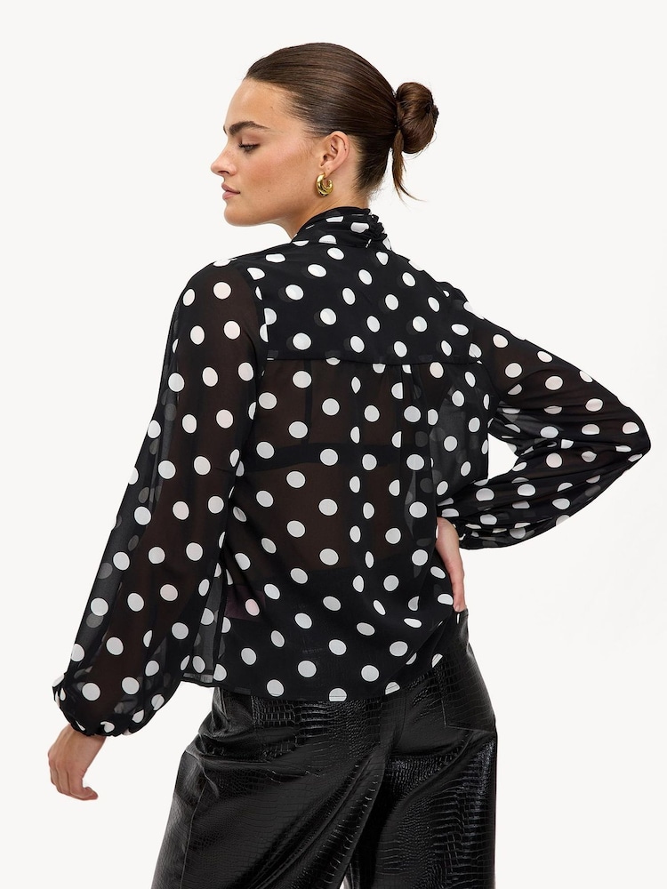 LOAVIES Gingerbread Wishes Button Black Blouse - Image 2 of 5 LOAVIES Gingerbread Wishes Button Black Blouse - Image 2 of 5