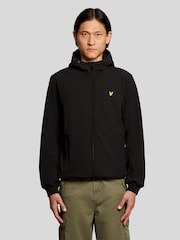 Lyle & Scott Black Fleece Back Softshell Jacket - Image 1 of 5