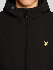 Lyle & Scott Black Fleece Back Softshell Jacket - Image 3 of 5