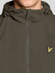 Lyle & Scott Green Zip Through Hooded Jacket - Image 3 of 5