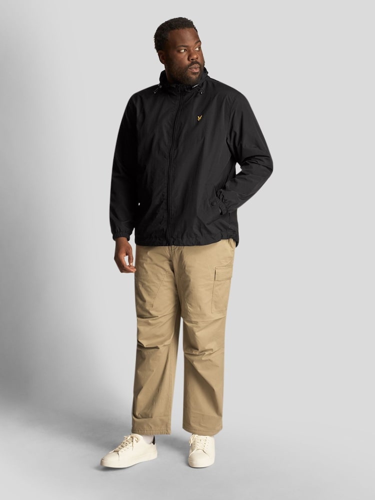 Lyle & Scott Black Zip Through Hooded Jacket - Image 2 of 4