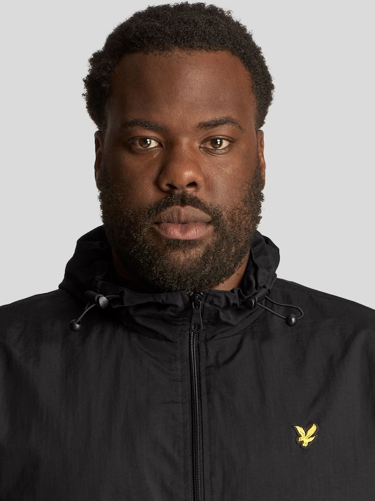 Lyle & Scott Black Zip Through Hooded Jacket - Image 4 of 4