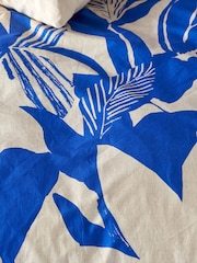 KAS Cobalt Mahana Cotton Duvet Cover Set - Image 5 of 6