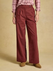 Russet - Joules aukštu liemeniu plačiomis klešnėmis elegantiškos kelnės - 1 paveikslėlis iš 7
