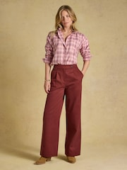 Russet - Joules aukštu liemeniu plačiomis klešnėmis elegantiškos kelnės - 3 paveikslėlis iš 7