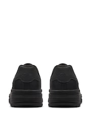 Clarks Black Standard Fit Check Lace Trainers - Image 5 of 6