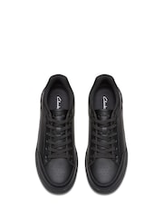 Clarks Black Standard Fit Check Lace Trainers - Image 6 of 6