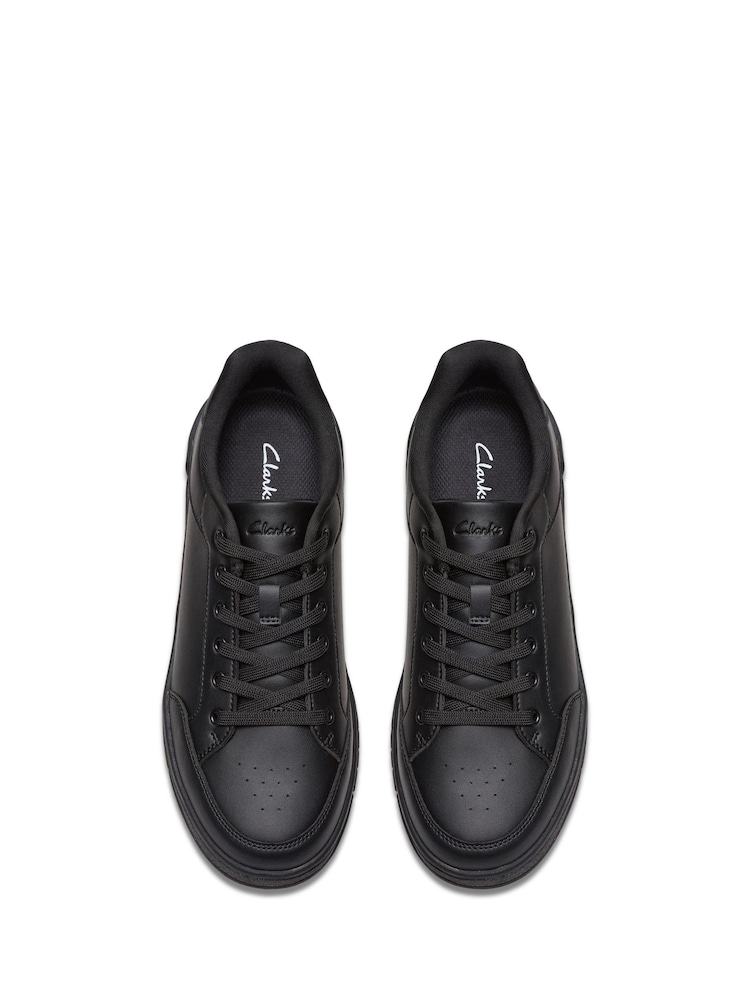 Clarks Black Standard Fit Check Lace Trainers - Image 6 of 6 Clarks Black Standard Fit Check Lace Trainers - Image 6 of 6