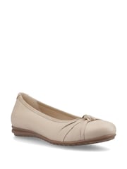 Hush Puppies Cream Lilith Knot Ballerinas - Image 5 of 6