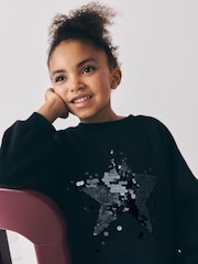 Qara - Lace Hem Sequin Jumper Dress (3-16yrs) - 5şəkildən 5 şəkil