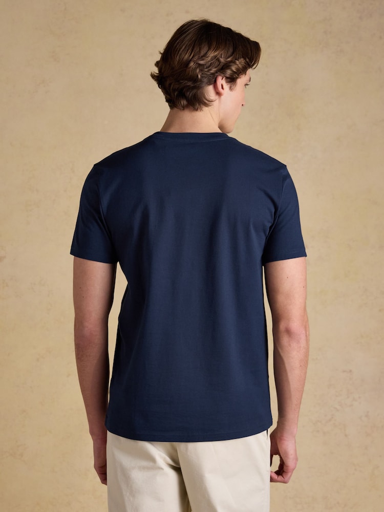 Joules Multi Blue Classic Fit Cotton T-Shirt 5 Pack - Image 11 of 11