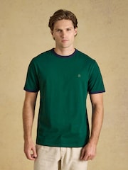 Joules Rugby Club Green Crew Neck Cotton T-Shirt - Image 1 of 6
