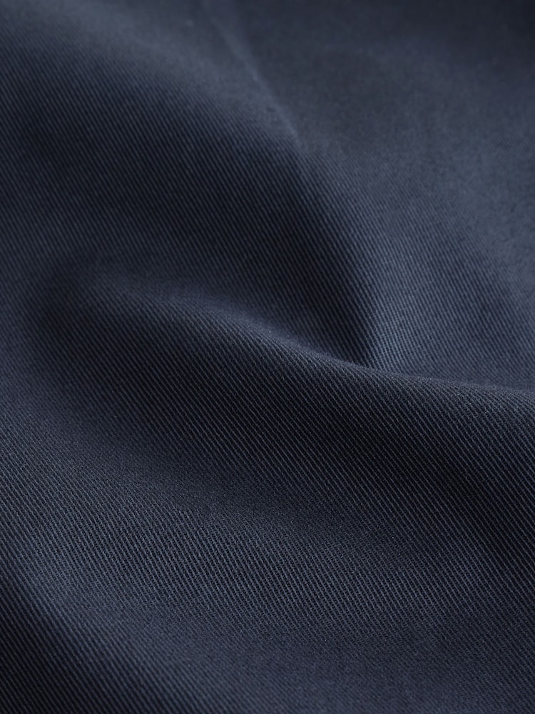 Navy Barrel Fit Cotton Rich Stretch Chinos - Image 10 of 10