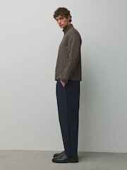 Navy Barrel Fit Cotton Rich Stretch Chinos - Image 3 of 10