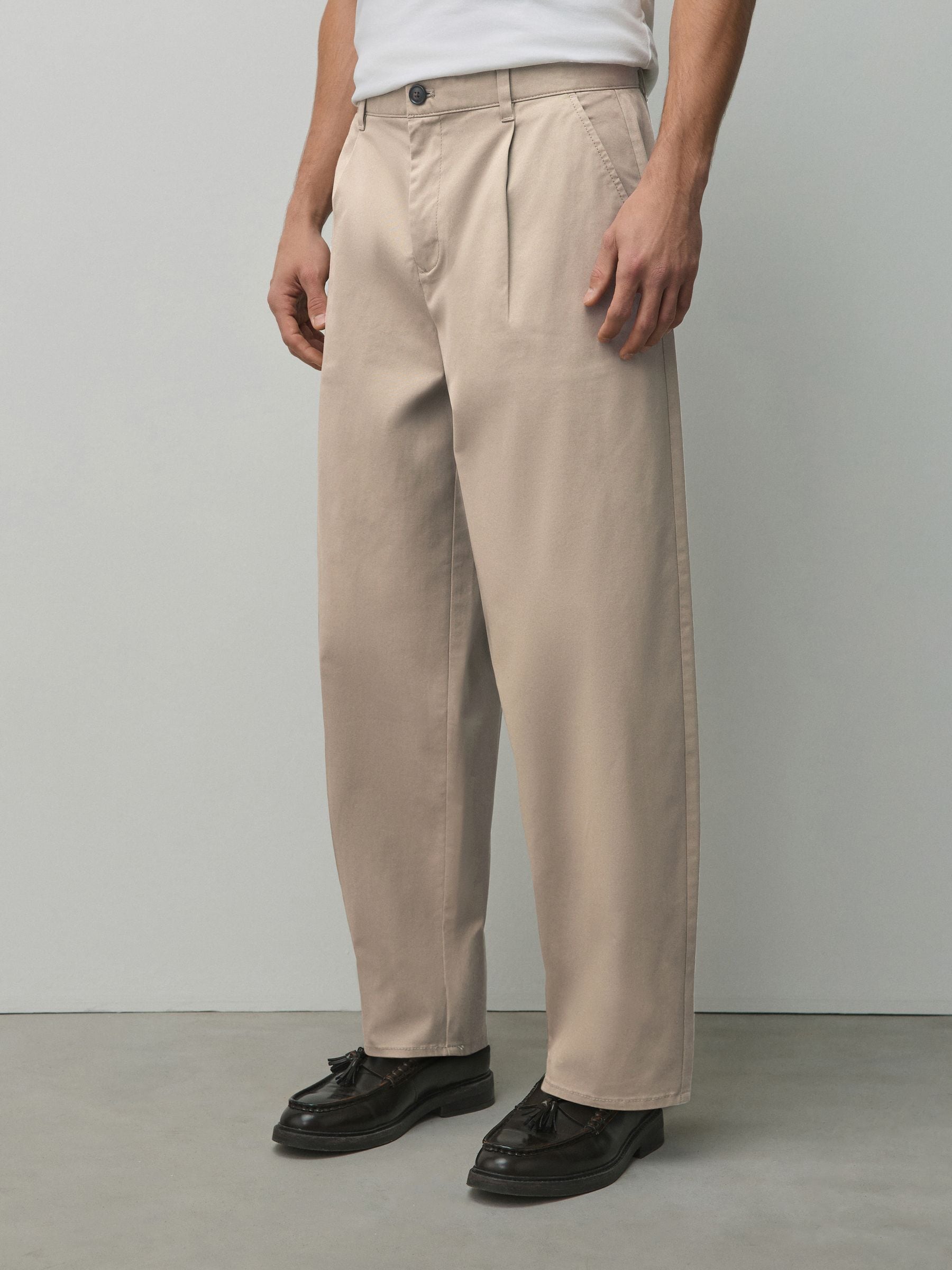 Buy Stone Barrel Fit Cotton Rich Stretch Chinos from Next USA