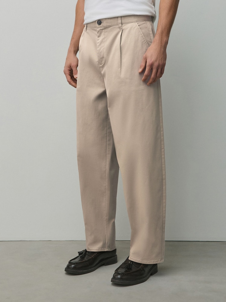 Stone Barrel Fit Cotton Rich Stretch Chinos - Image 1 of 10