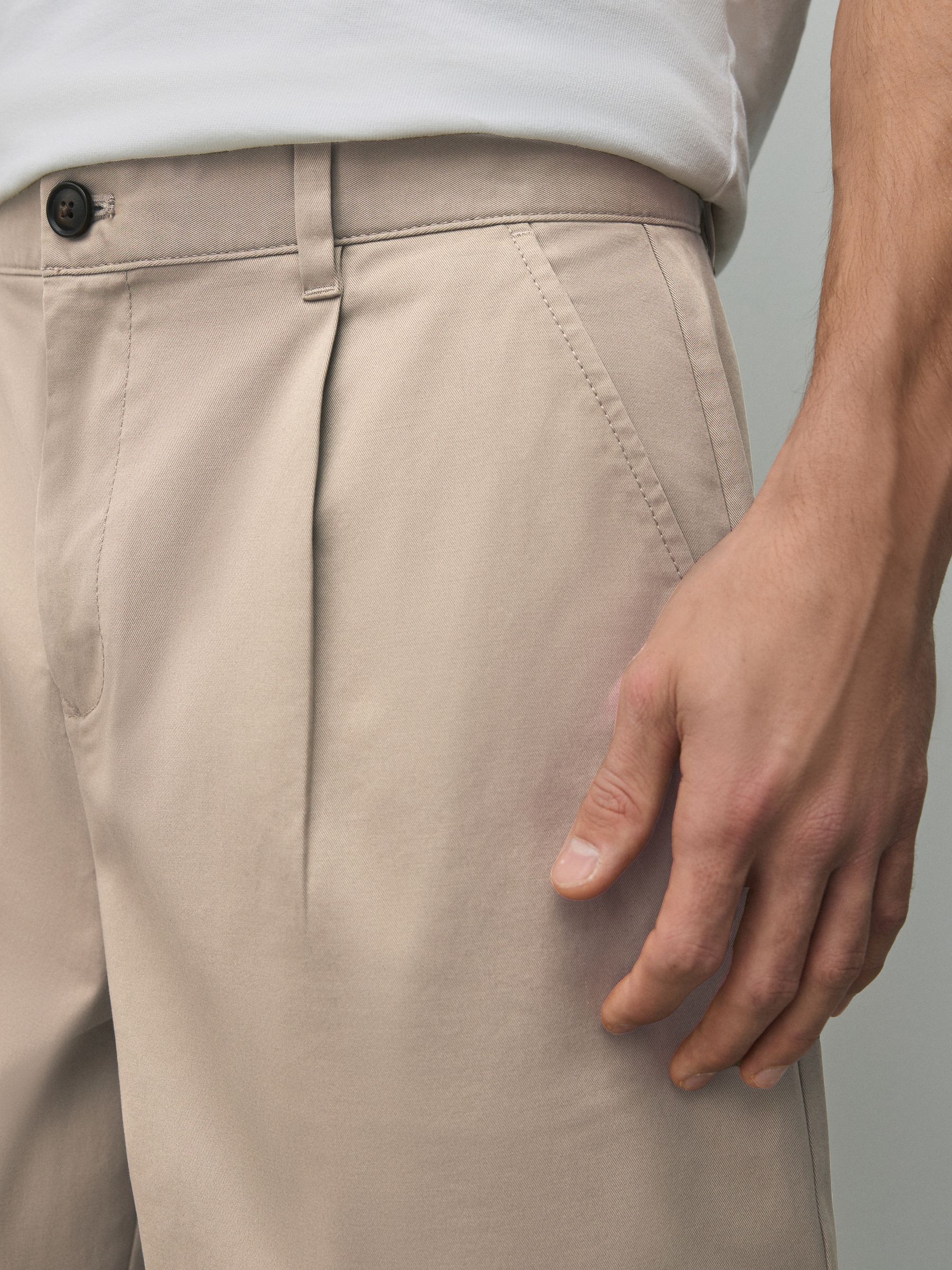 Buy Stone Barrel Fit Cotton Rich Stretch Chinos from Next Romania