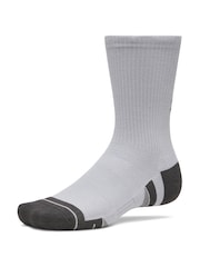 Under Armour Grey Performance Tech Crew Socks 3 Pack - Image 3 of 3