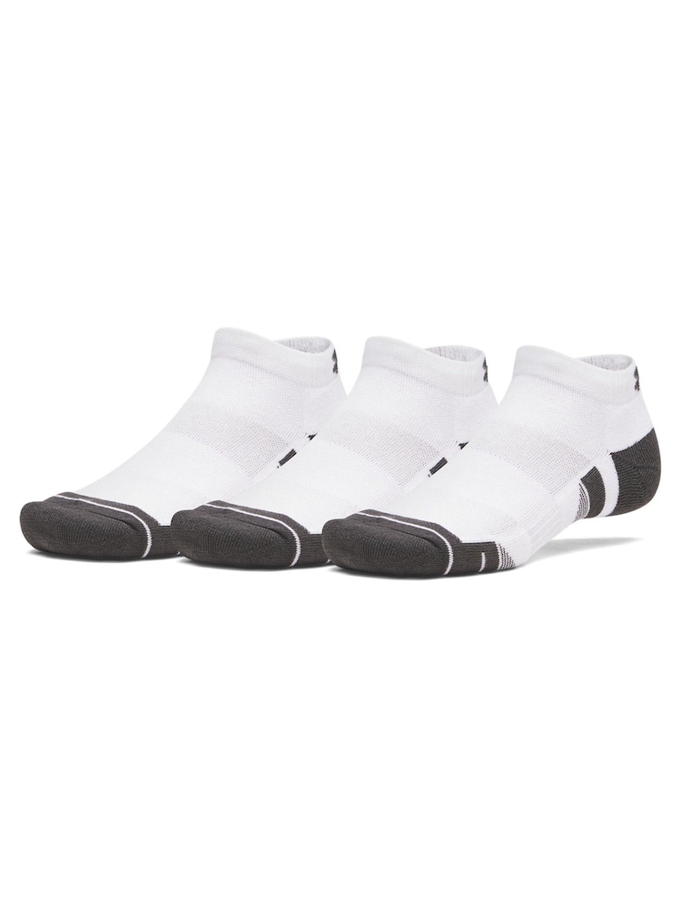 Under Armour White Performance Tech LowCut Socks 3 Pack - Image 1 of 3