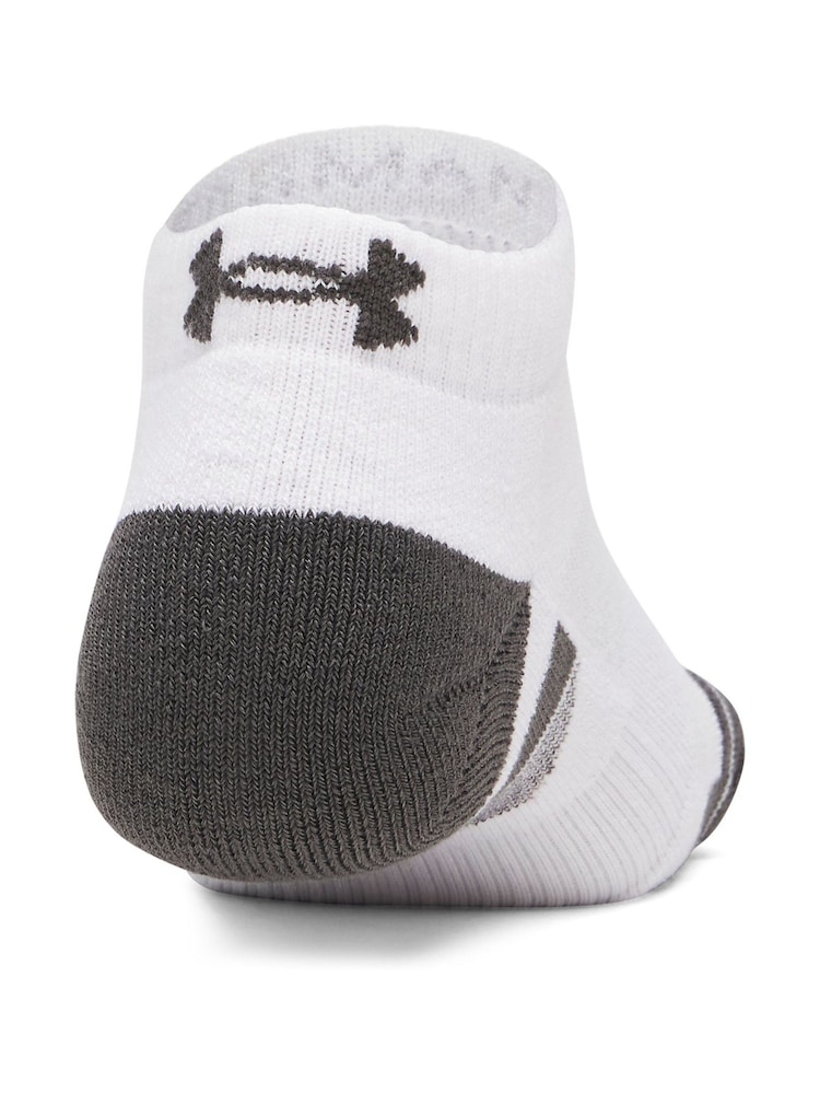 Under Armour White Performance Tech LowCut Socks 3 Pack - Image 2 of 3