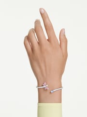 Swarovski Ariana Grande Mixed Cuts Dragonfly Multicoloured Rhodium Plated Bangle - Imagen 2 de 4