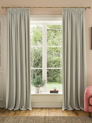 Joules CremeMulti Floral Foulard Lined Pencil Pleat Curtains - Image 1 of 3