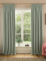 Joules וילונות עם סרט כיווץ, בטנה ודוגמה פרחונית, דגם Foulard - תמונה 1 מתוך 3