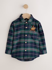 Green/Navy Character Long Sleeve Tartan Check Shirt (3mths-10yrs) - Image 5 of 8
