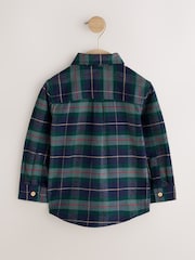 Green/Navy Character Long Sleeve Tartan Check Shirt (3mths-10yrs) - Image 6 of 8