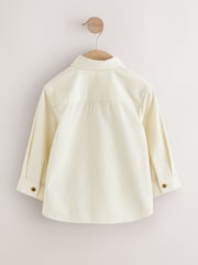 Ecru Dog Embroidery Long Sleeve Cord Shirt (3mths-7yrs) - Image 2 of 4