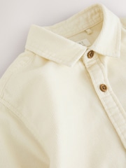 Ecru Dog Embroidery Long Sleeve Cord Shirt (3mths-7yrs) - Image 4 of 4