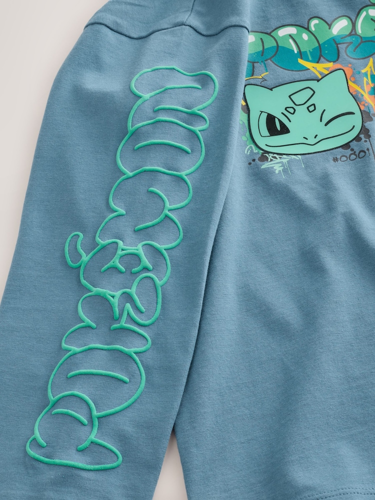 Blue Gel Pokémon Long Sleeve T-Shirt (3-16yrs) - Image 4 of 4 Blue Gel Pokémon Long Sleeve T-Shirt (3-16yrs) - Image 4 of 4