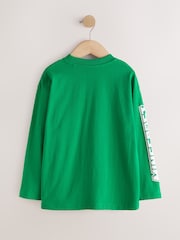 Green Minecraft Long Sleeve Christmas T-Shirt (3-16yrs) - Image 2 of 4