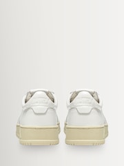 AUTRY White Medalist Leather Low Top Trainers - Image 3 of 6