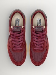 AUTRY Red Reelwind Suede and Mesh Trainers - Image 4 of 6
