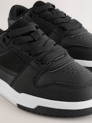 Black Standard Fit (F) Lace Up Smart Trainers - Image 5 of 5