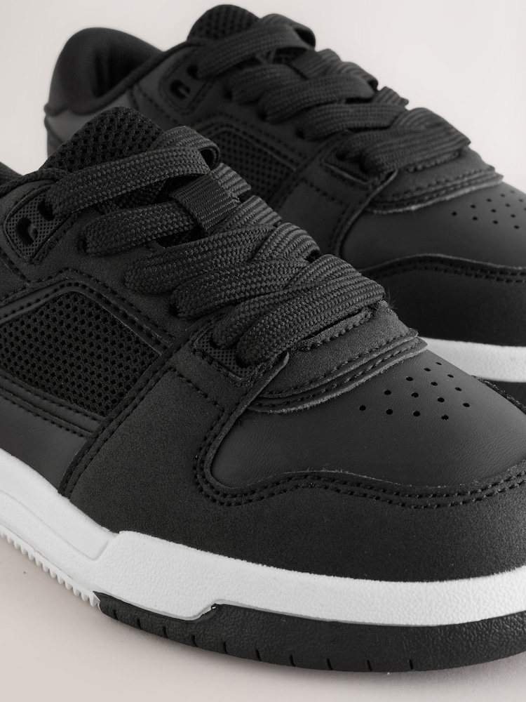 Black Standard Fit (F) Lace Up Smart Trainers - Image 5 of 5 Black Standard Fit (F) Lace Up Smart Trainers - Image 5 of 5