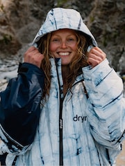 Plavo - dryrobe Advance Long Sleeve Changing Robe - Slika 3 od 9