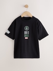 Black Dr Doom Back Print Marvel T-Shirt (3-16yrs) - Image 1 of 4