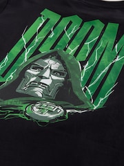 Black Dr Doom Back Print Marvel T-Shirt (3-16yrs) - Image 4 of 4