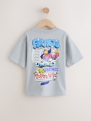 Grey Fortnite Print Short Sleeved T-Shirt (4-16yrs) - Image 2 of 4