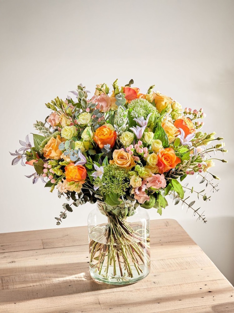 Arena Flowers Elysian Glow Bouquet of Roses & Clematis - Image 1 of 2 Arena Flowers Elysian Glow Bouquet of Roses & Clematis - Image 1 of 2