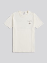 U.S. Polo Assn. White script Print Back Graphic T-Shirt - Image 1 of 4