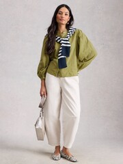 White Stuff Green Lana Top - Image 2 of 6