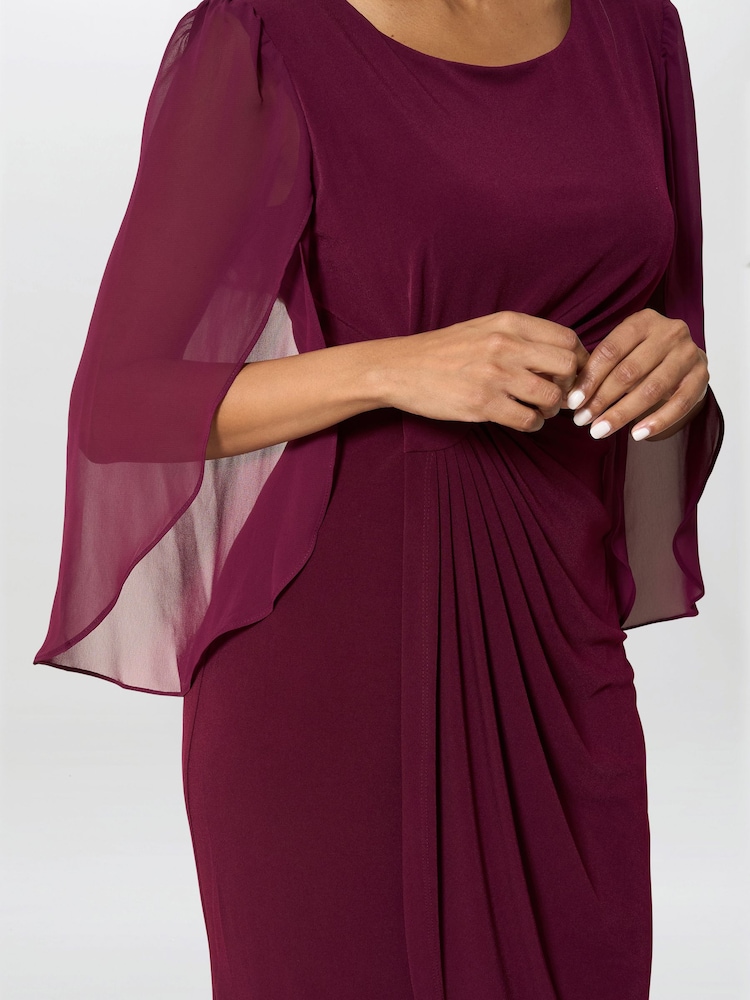 gina bacconi red dress Buy Gina Bacconi Red Ryder Jersey And Chiffon Wrap Dress from Next USA