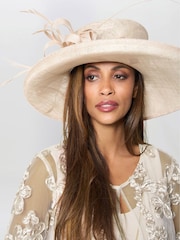 Gina Bacconi Cream Dollie Floral Soutache Dress And Jacket Set With Detachable Necklace - 7的图像6｝