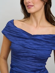 Gina Bacconi Blue Sidney Off Shoulder Maxi Dress - Image 4 of 7