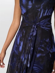 Gina Bacconi Blue Winnie Pleated Midi Dress - Image 5 of 5