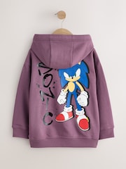 紫色 - Sonic 背面印花連帽衫（3-16 歲） - 圖片 2，共 4